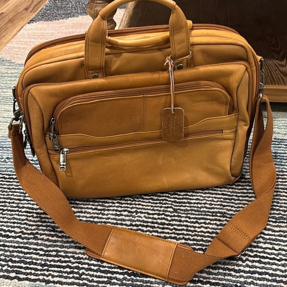 Samsonite Leather Work Bag - Picture 1 of 8